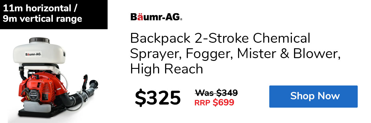 Backpack 2-Stroke Chemical Sprayer, Fogger, Mister & Blower, High Reach