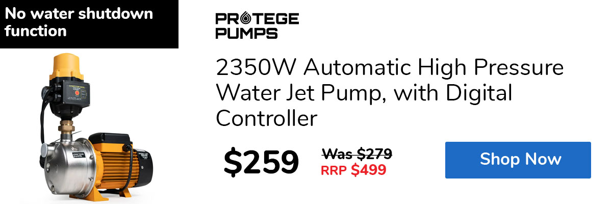 2350W Automatic High Pressure Water Jet Pump, with Digital Controller