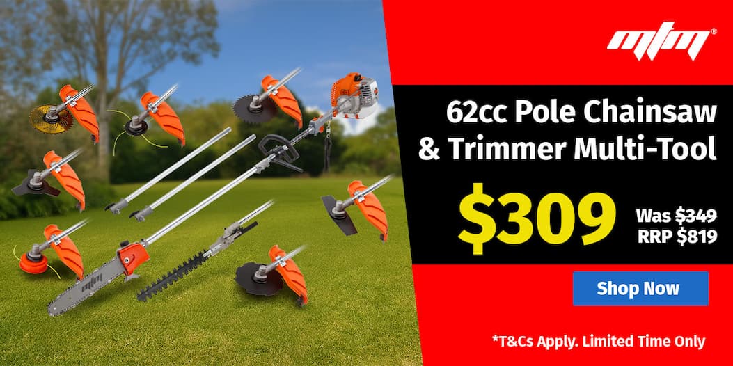 62cc Pole Chainsaw & Trimmer Multi-Tool