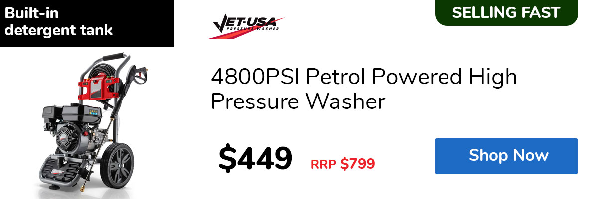 4800PSI Petrol Powered High Pressure Washer