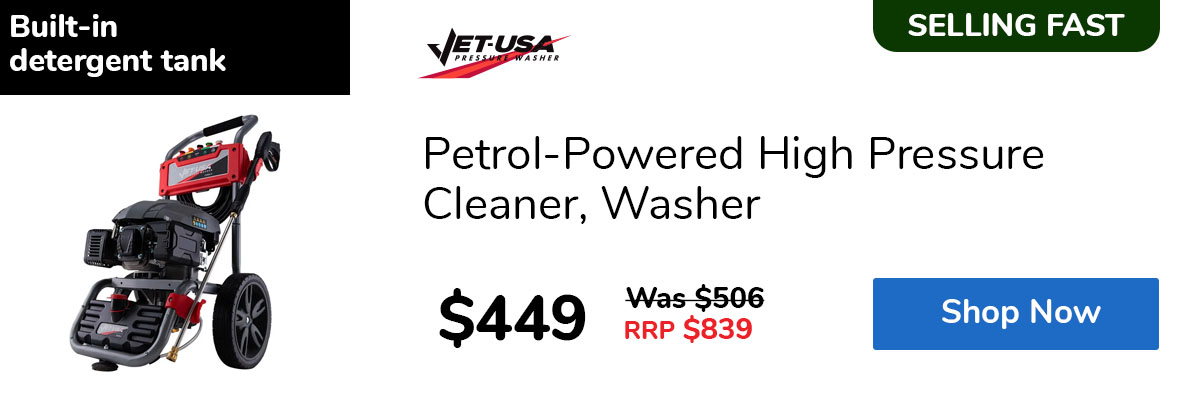 Petrol-Powered High Pressure Cleaner, Washer