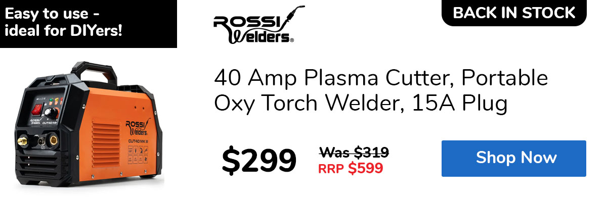 40 Amp Plasma Cutter, Portable Oxy Torch Welder, 15A Plug