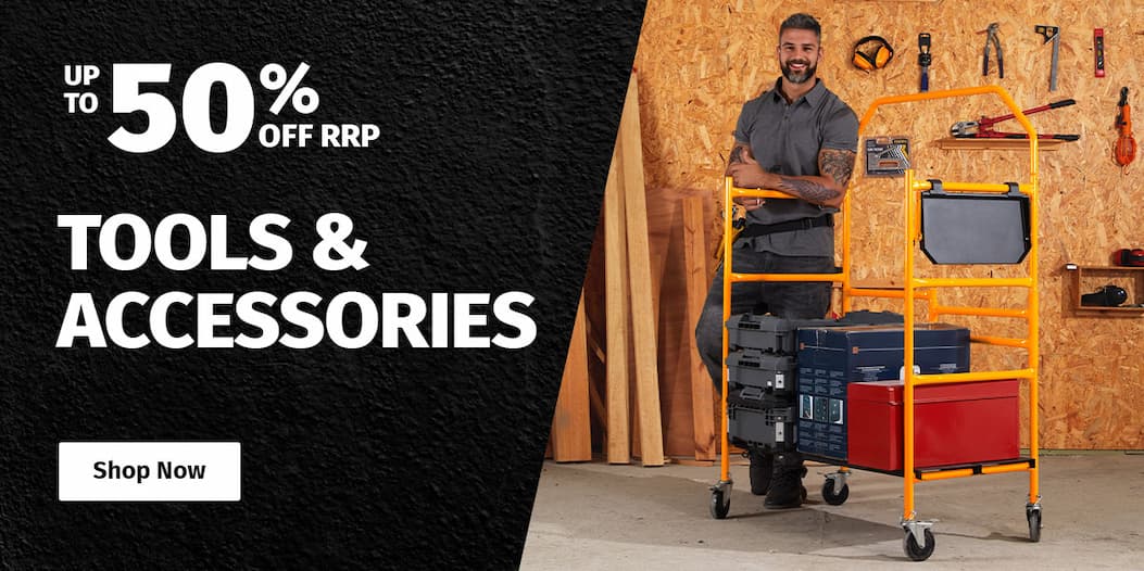 TOOLS & ACCESSORIES UP TO 50% OFF RRP