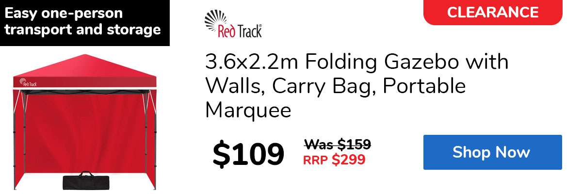 3.6x2.2m Folding Gazebo with Walls, Carry Bag, Portable Marquee