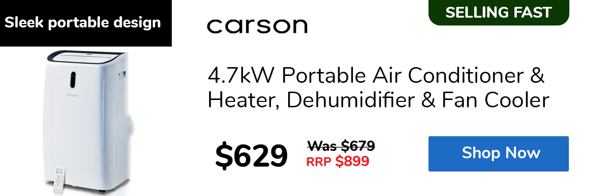 4.7kW Portable Air Conditioner & Heater, Dehumidifier & Fan Cooler