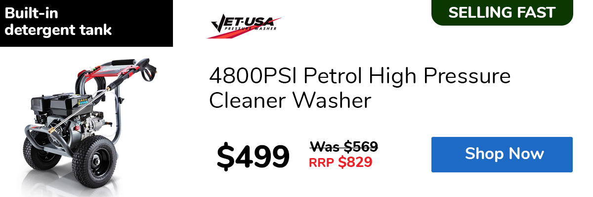 4800PSI Petrol High Pressure Cleaner Washer