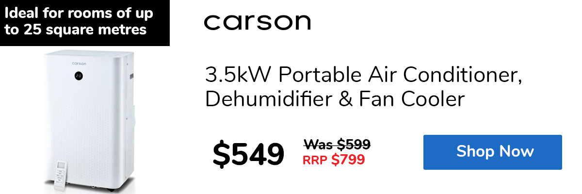 3.5kW Portable Air Conditioner, Dehumidifier & Fan Cooler