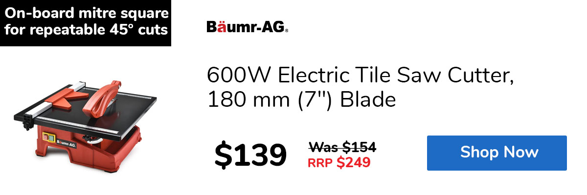 600W Electric Tile Saw Cutter, 180 mm (7") Blade