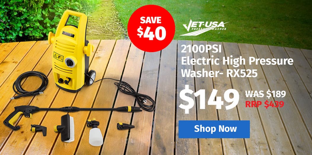 JET-USA 2100PSI Electric High Pressure Washer- RX525