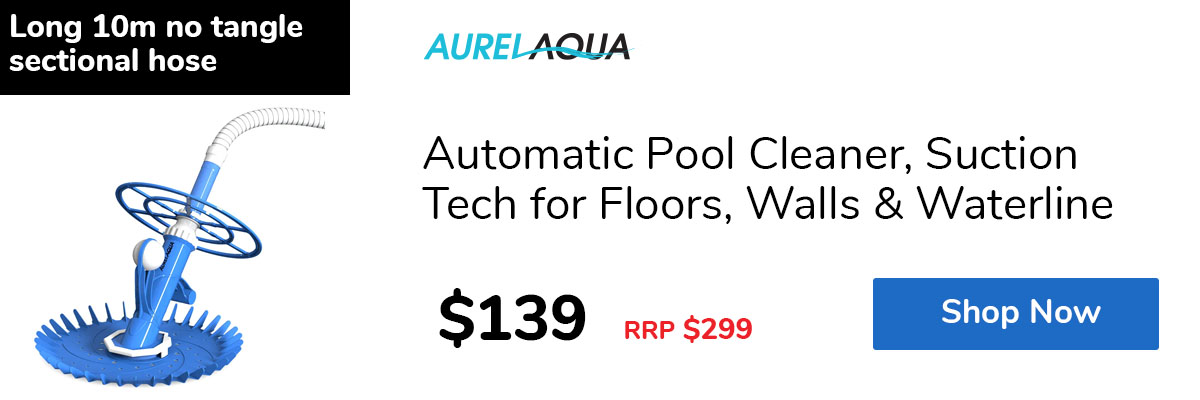 Automatic Pool Cleaner, Suction Tech for Floors, Walls & Waterline