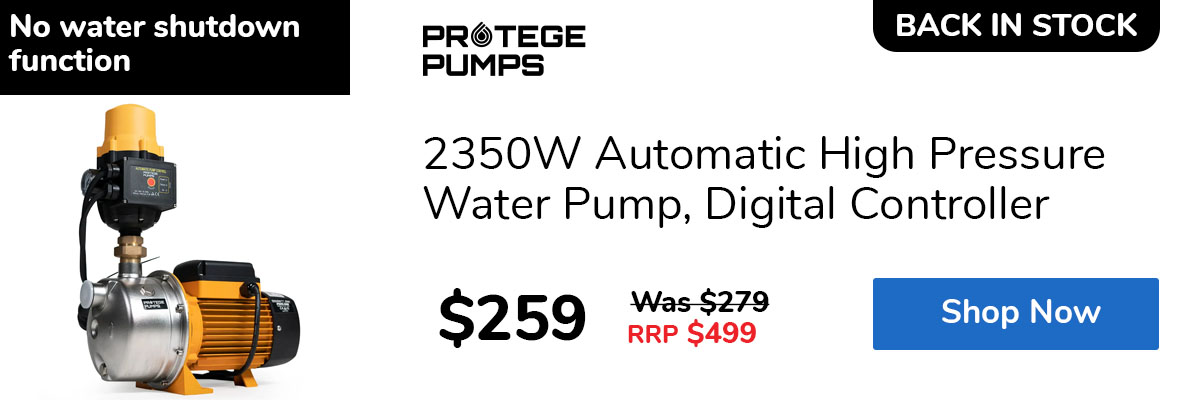 2350W Automatic High Pressure Water Pump, Digital Controller