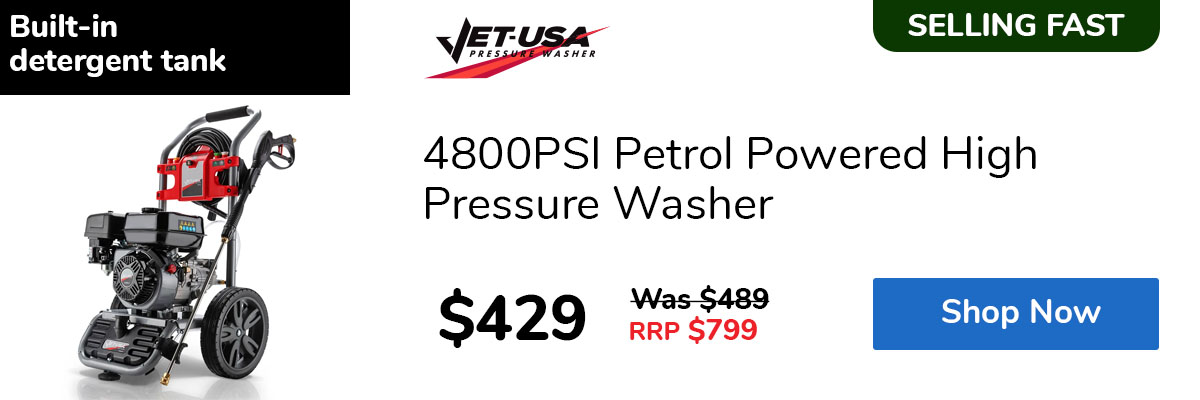 4800PSI Petrol Powered High Pressure Washer