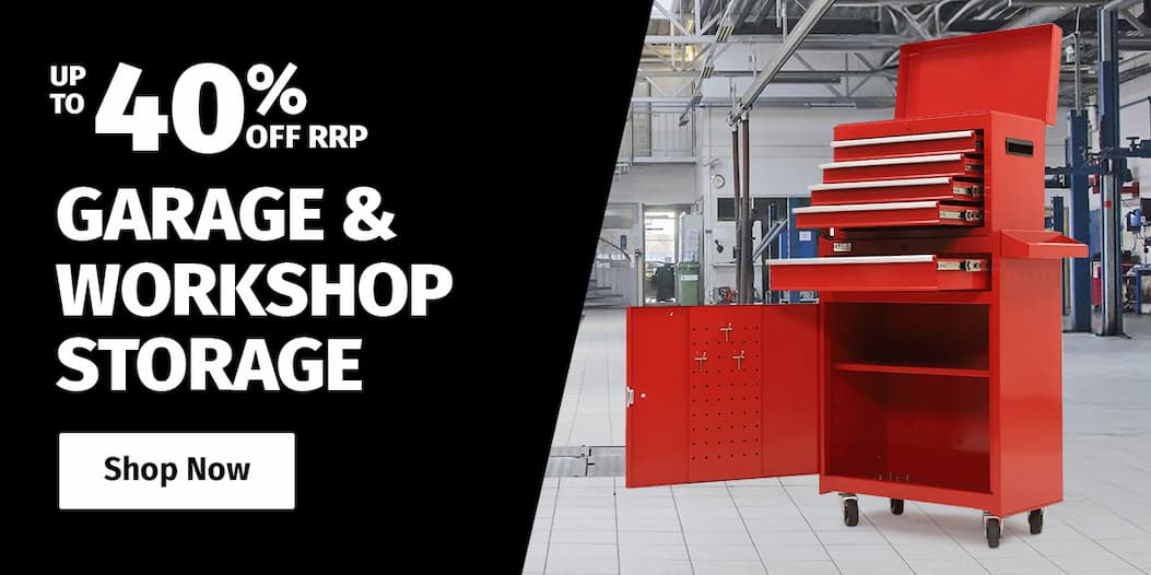 GARAGE & WORKSHOP STORAGE UP TO 40% OFF RRP