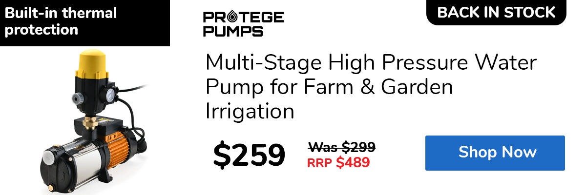 Multi-Stage High Pressure Water Pump for Farm & Garden Irrigation
