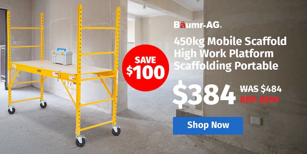 Baumr-AG 450kg Mobile Scaffold High Work Platform Scaffolding Portable
