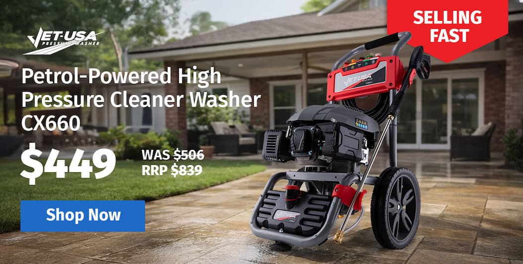 JET-USA Petrol-Powered High Pressure Cleaner Washer CX660