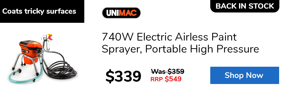 740W Electric Airless Paint Sprayer, Portable High Pressure