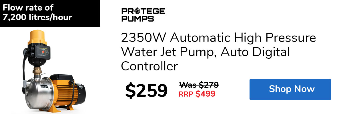 2350W Automatic High Pressure Water Jet Pump, Auto Digital Controller