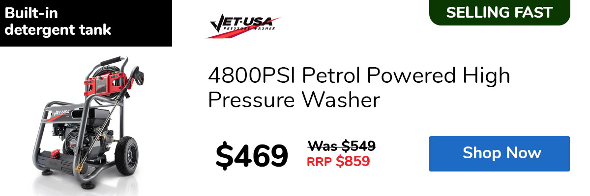 4800PSI Petrol Powered High Pressure Washer