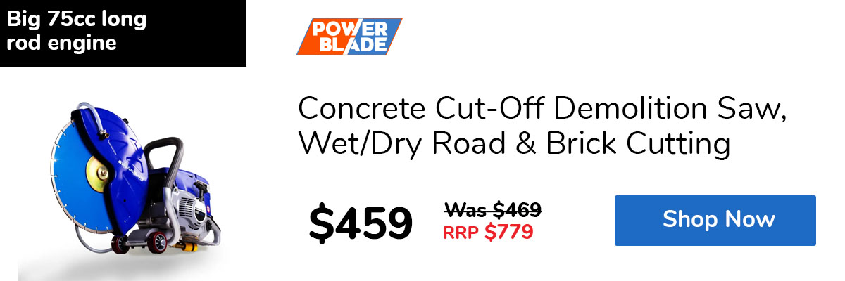 Concrete Cut-Off Demolition Saw, Wet/Dry Road & Brick Cutting