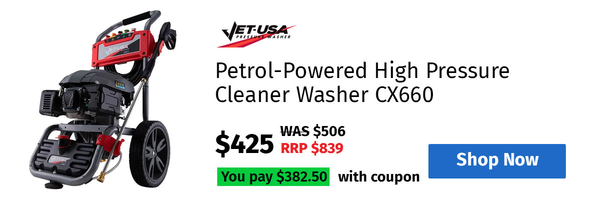 JET-USA Petrol-Powered High Pressure Cleaner Washer CX660