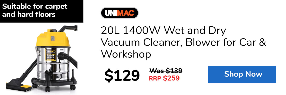 20L 1400W Wet and Dry Vacuum Cleaner, Blower for Car & Workshop