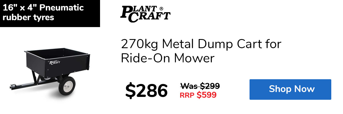 270kg Metal Dump Cart for Ride-On Mower