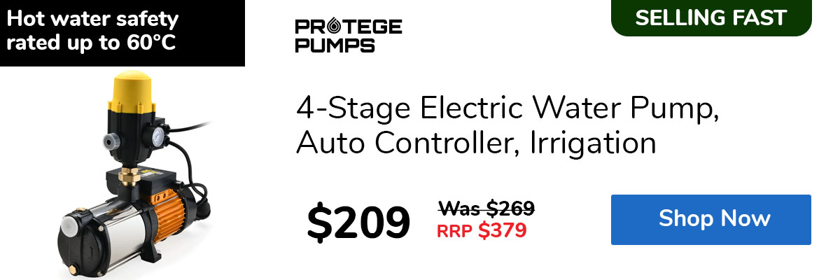 4-Stage Electric Water Pump, Auto Controller, Irrigation