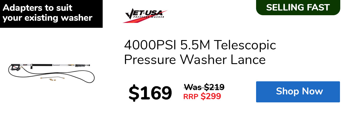 4000PSI 5.5M Telescopic Pressure Washer Lance
