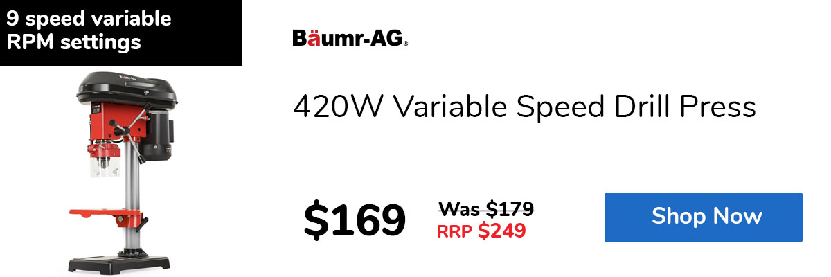 420W Variable Speed Drill Press