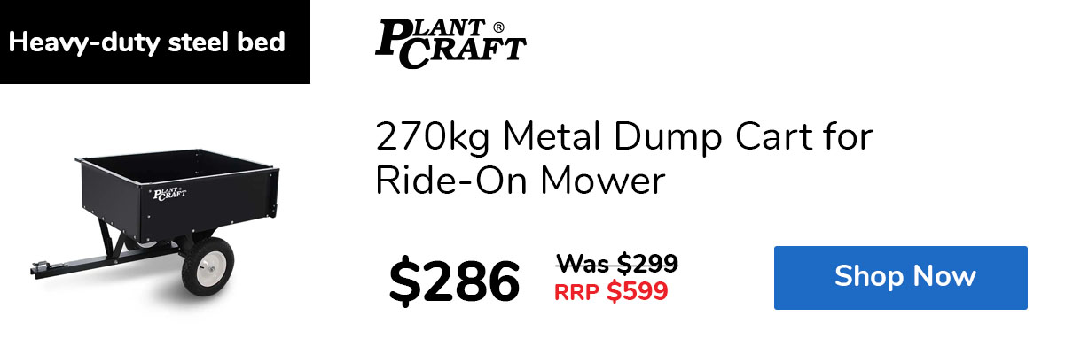 270kg Metal Dump Cart for Ride-On Mower