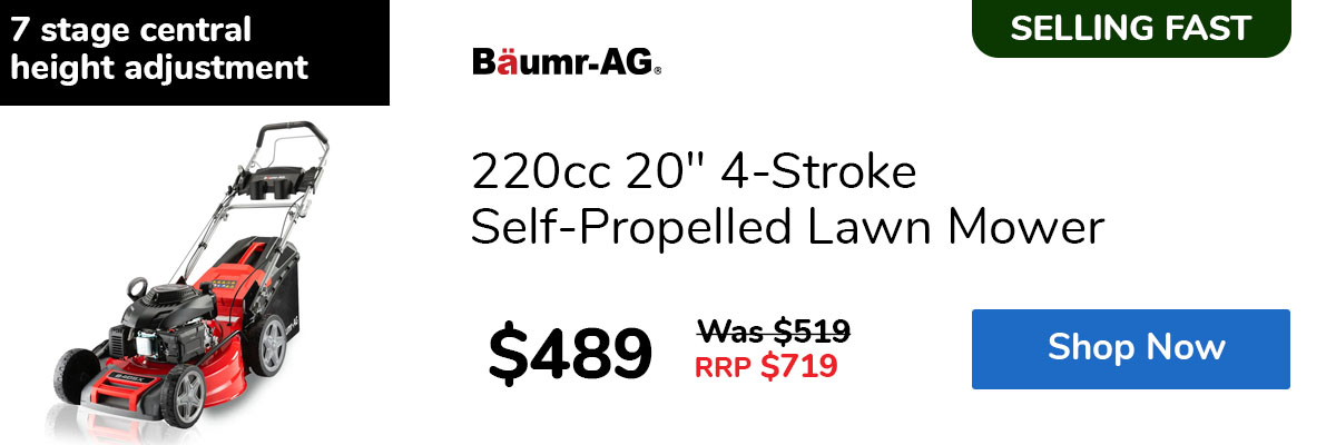 220cc 20" 4-Stroke Self-Propelled Lawn Mower