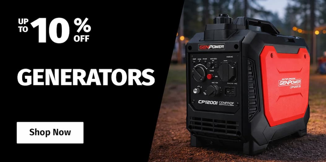 GENERATORS UP TO 10% OFF