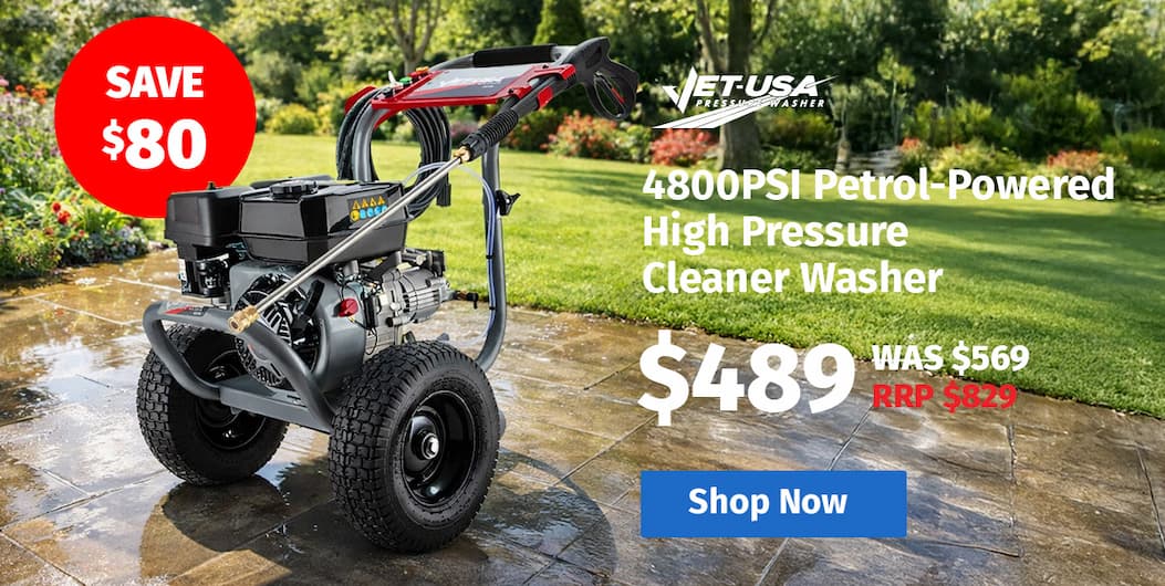 JET-USA 4800PSI Petrol-Powered High Pressure Cleaner Washer - TX770