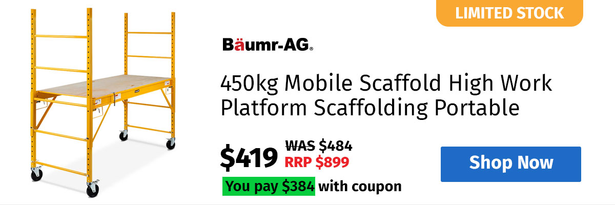 Baumr-AG 450kg Mobile Scaffold High Work Platform Scaffolding Portable