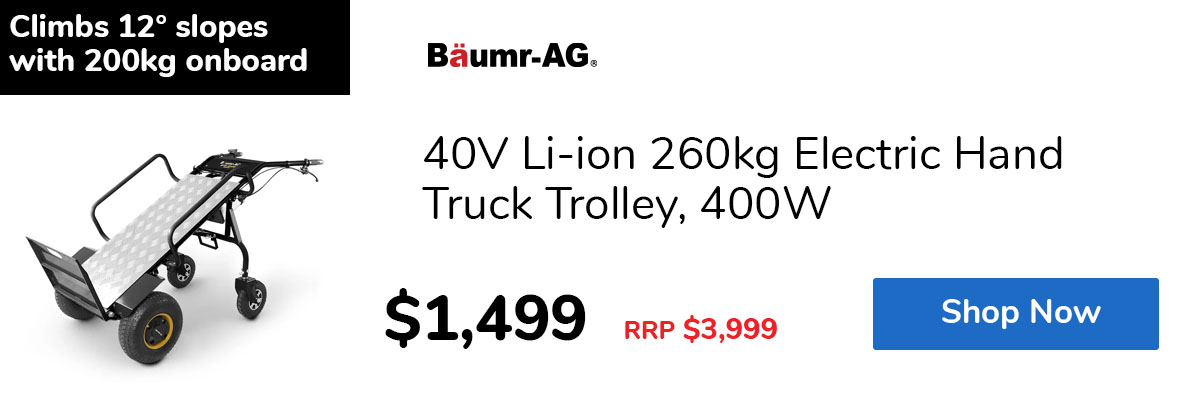 40V Li-ion 260kg Electric Hand Truck Trolley, 400W