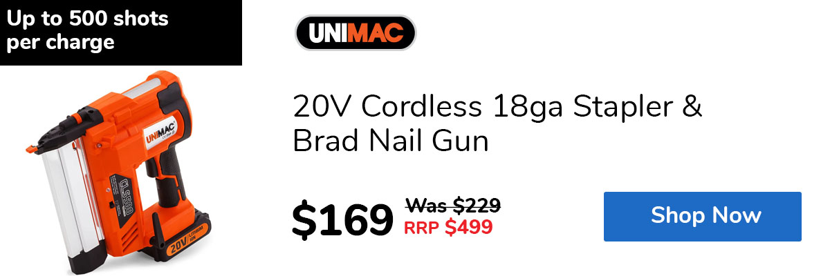 20V Cordless 18ga Stapler & Brad Nail Gun