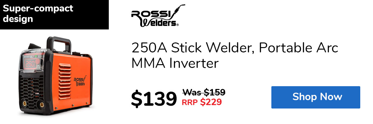 250A Stick Welder, Portable Arc MMA Inverter