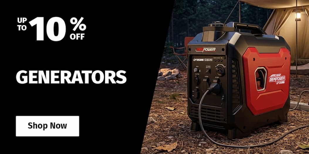 GENERATORS UP TO 10% OFF