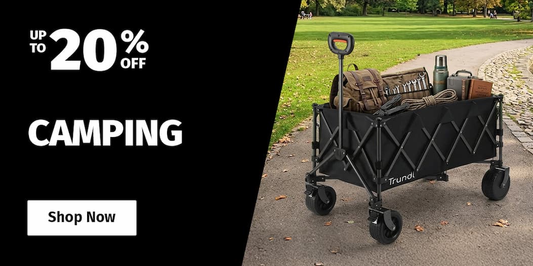 CAMPING UP TO 20% OFF