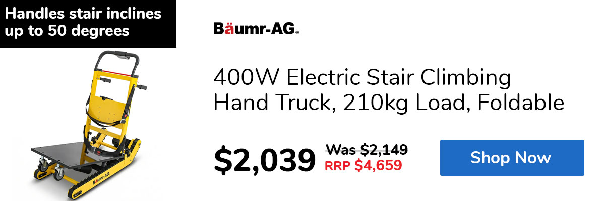 400W Electric Stair Climbing Hand Truck, 210kg Load, Foldable