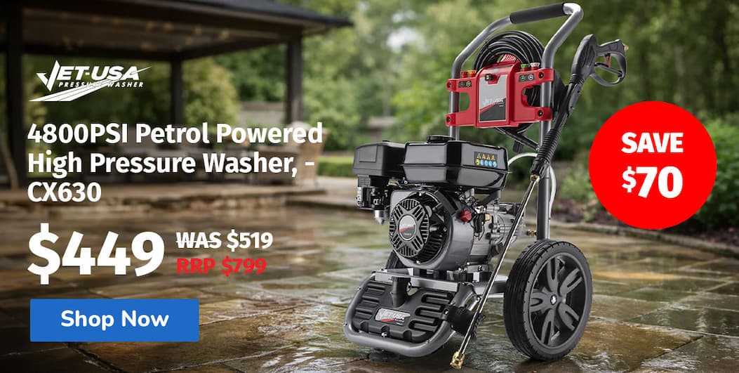 4800PSI Petrol Powered Pressure Washer