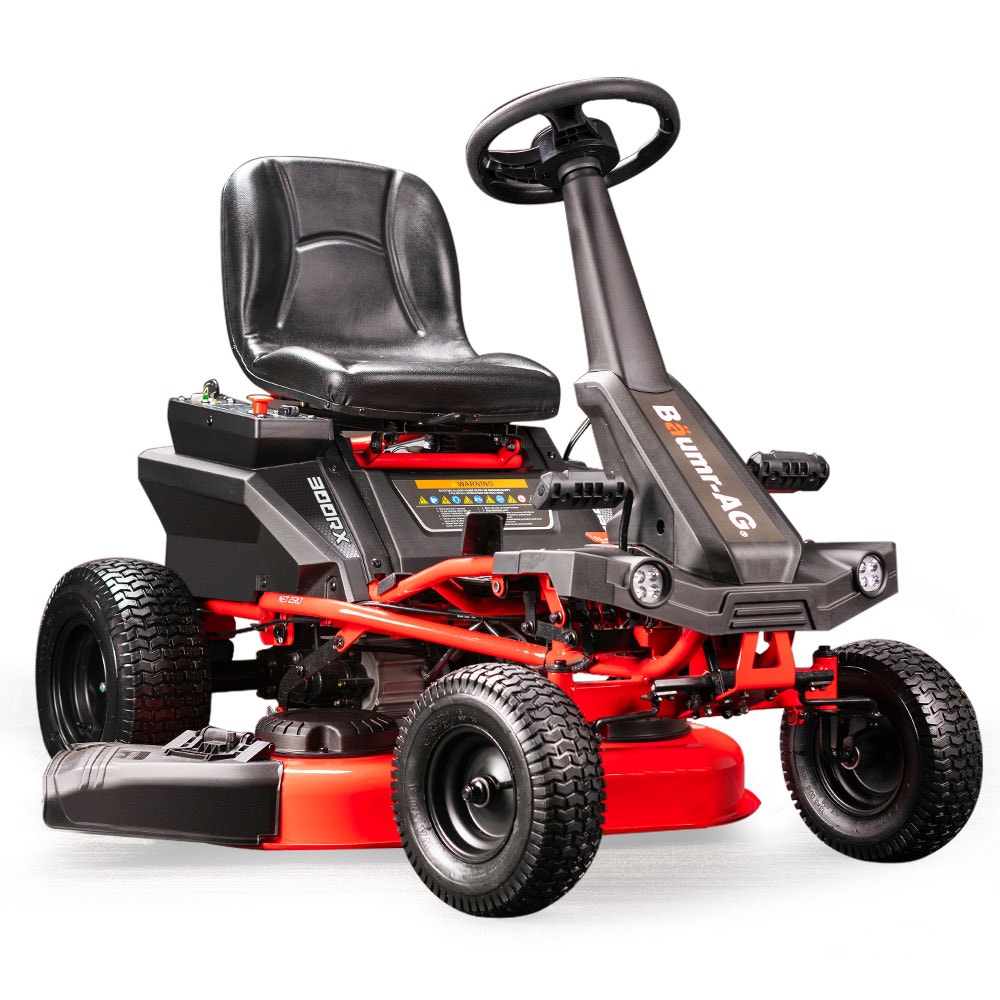 Image of BAUMR-AG 30" 48V Brushless Electric Ride On Lawn Mower