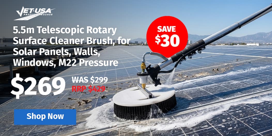 5.5m Telescopic Rotary Surface Cleaner Brush