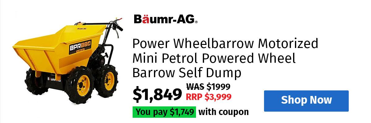 Baumr-AG 80kg Tamper Rammer Compactor - Wacker Petrol 7HP Packer Jack Plate