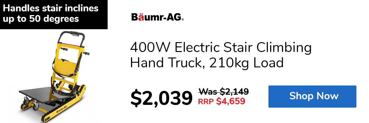 400W Electric Stair Climbing Hand Truck, 210kg Load