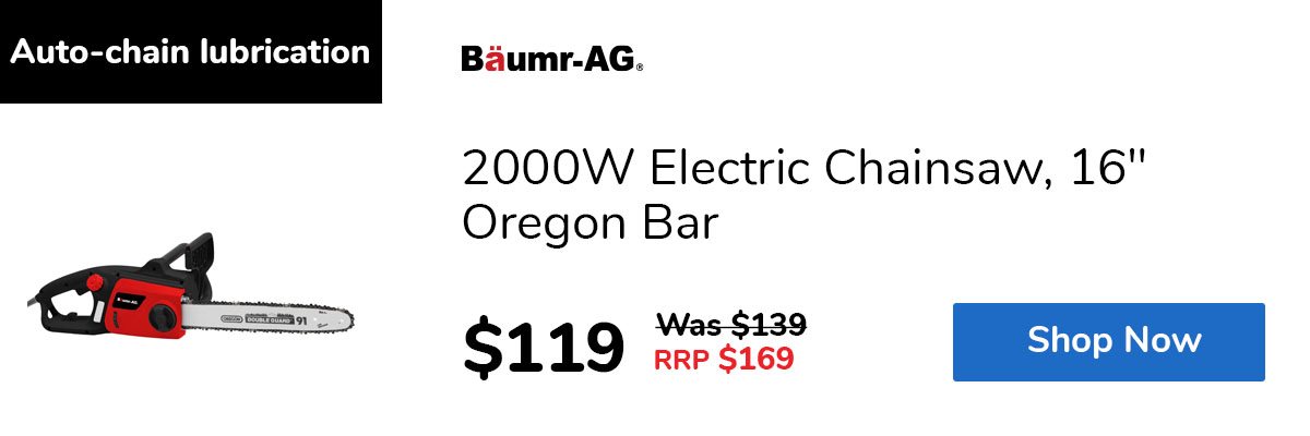 2000W Electric Chainsaw, 16" Oregon Bar