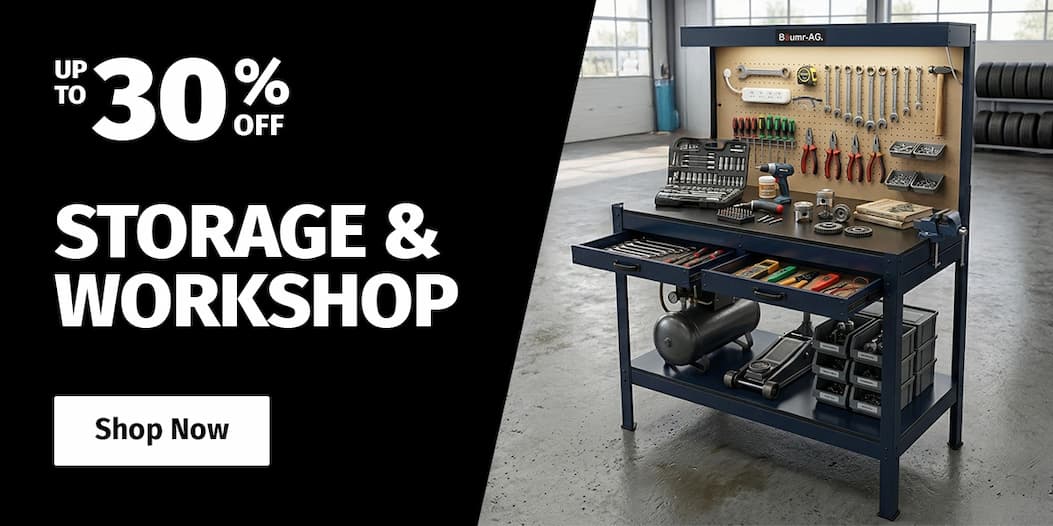 STORAGE & WORKSHOP UP TO 30% OFF