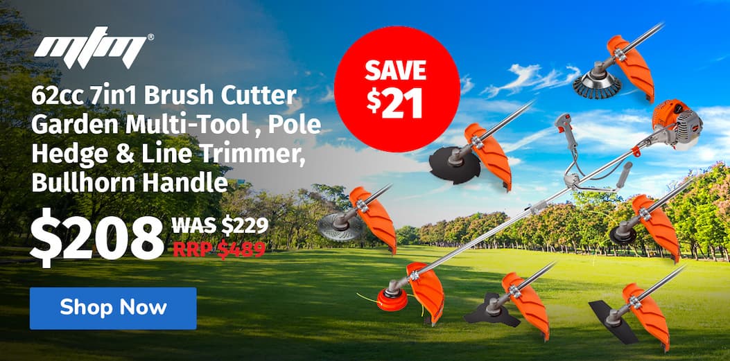 MTM 62cc 7in1 Brush Cutter Garden Multi-Tool