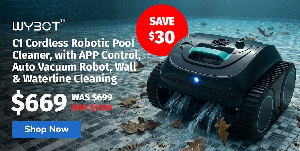 WYBOT C1 Cordless Robotic Pool Cleaner